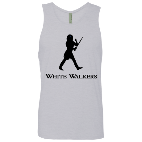 T-Shirts Heather Grey / Small White walkers Men's Premium Tank Top