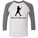 T-Shirts Heather White/Premium Heather / X-Small White walkers Men's Triblend 3/4 Sleeve