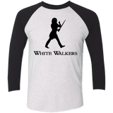 T-Shirts Heather White/Vintage Black / X-Small White walkers Men's Triblend 3/4 Sleeve