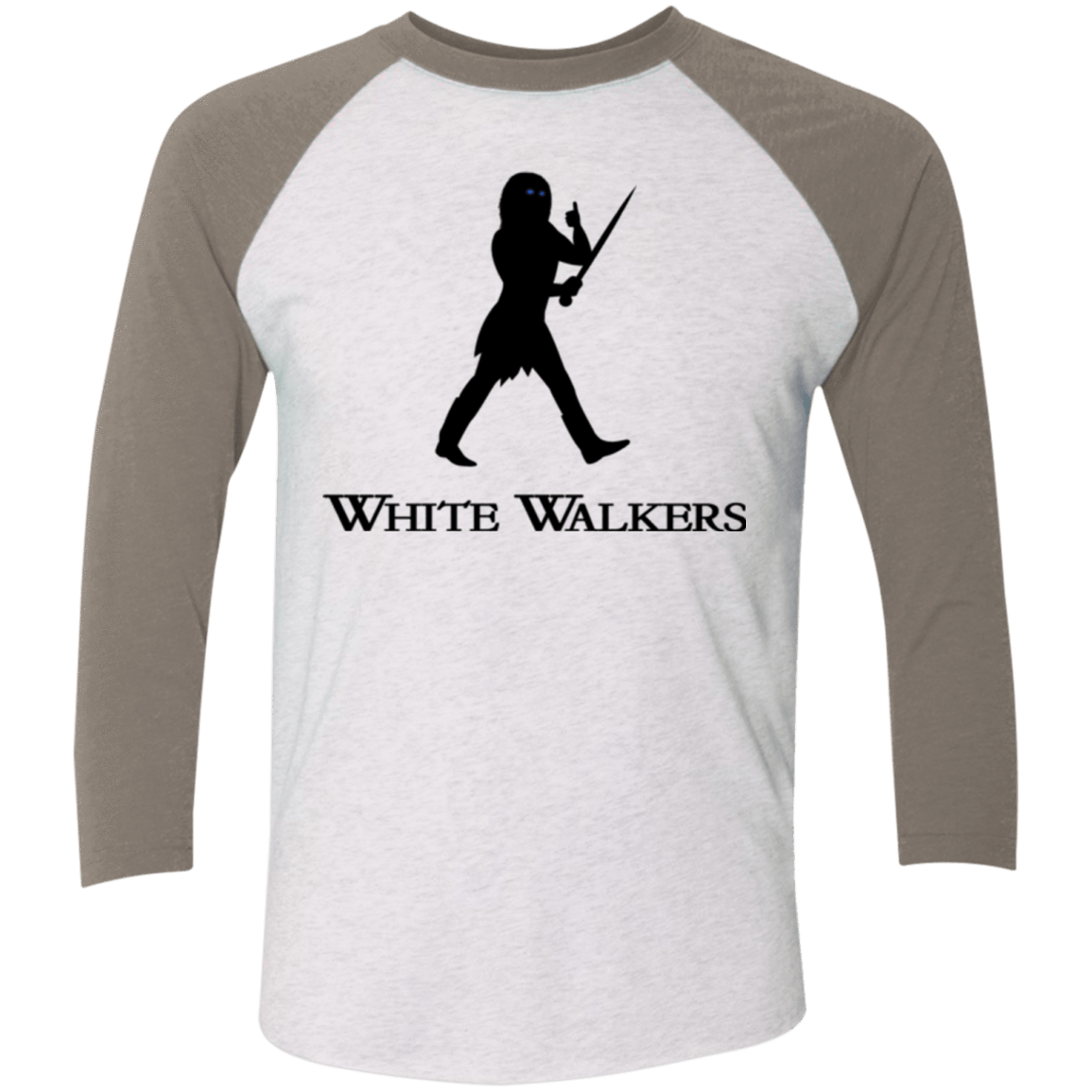 T-Shirts Heather White/Vintage Grey / X-Small White walkers Men's Triblend 3/4 Sleeve