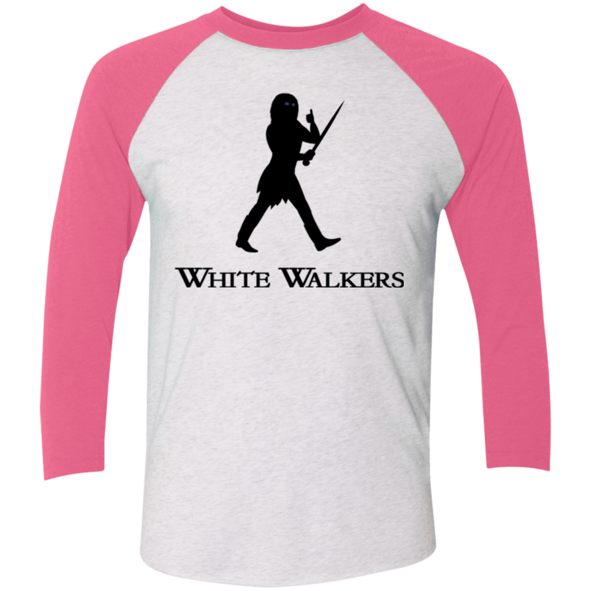 T-Shirts Heather White/Vintage Pink / X-Small White walkers Men's Triblend 3/4 Sleeve