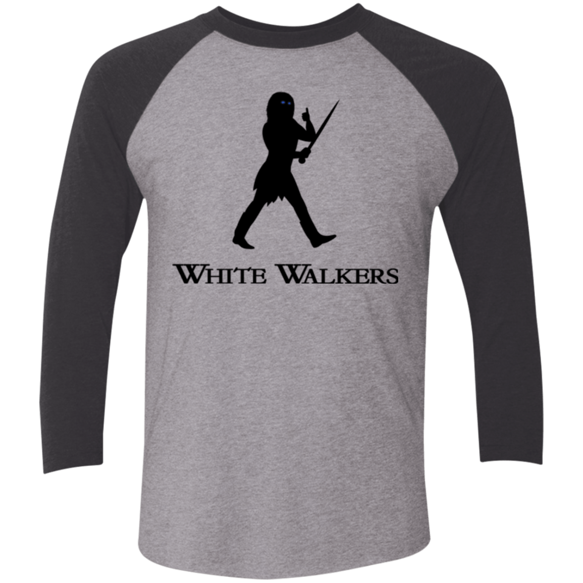 T-Shirts Premium Heather/ Vintage Black / X-Small White walkers Men's Triblend 3/4 Sleeve