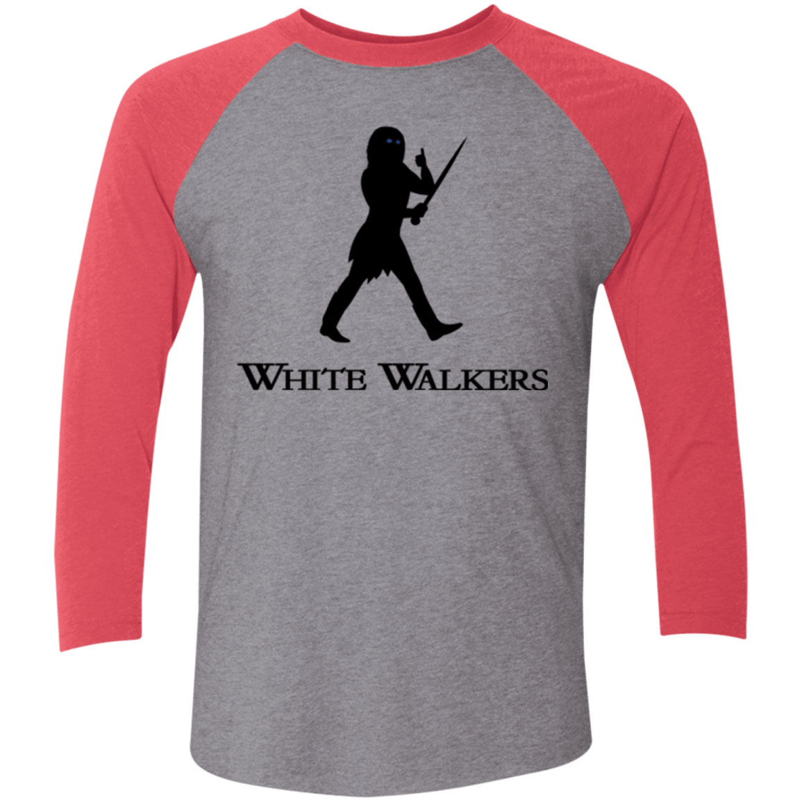 T-Shirts Premium Heather/ Vintage Red / X-Small White walkers Men's Triblend 3/4 Sleeve