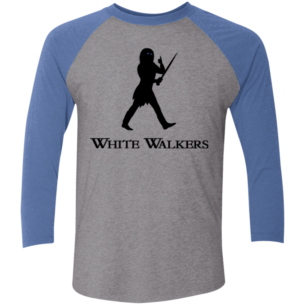 T-Shirts Premium Heather/ Vintage Royal / X-Small White walkers Men's Triblend 3/4 Sleeve