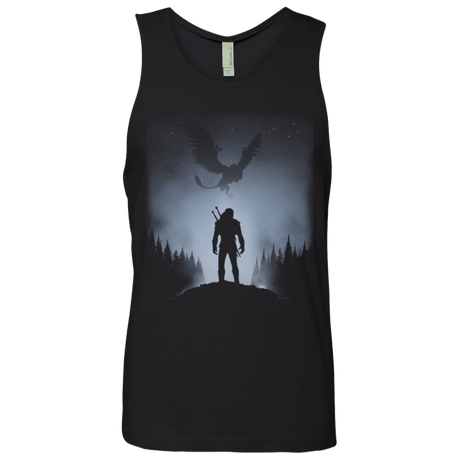 T-Shirts Black / Small White Wolf Men's Premium Tank Top