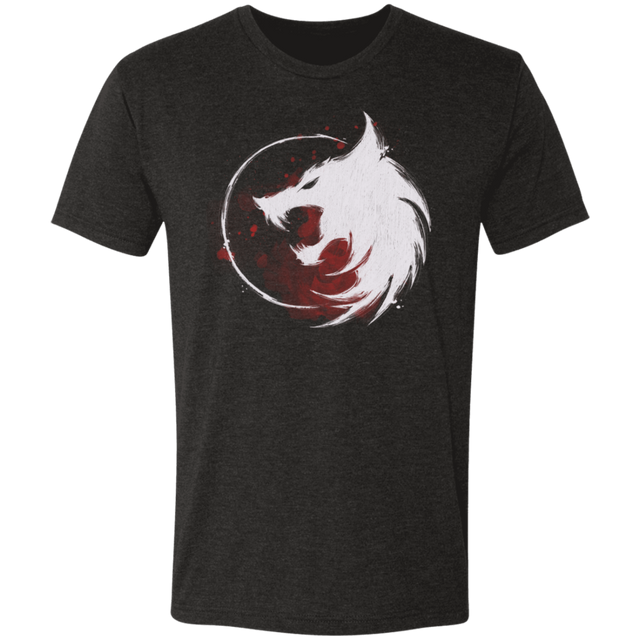 T-Shirts Vintage Black / S White Wolf Men's Triblend T-Shirt