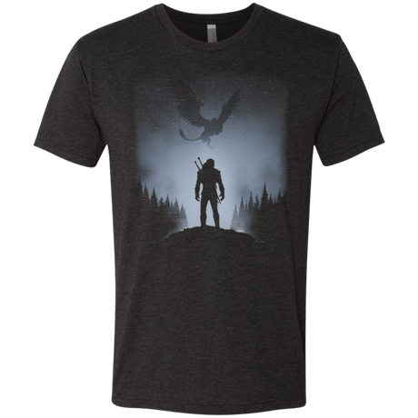 T-Shirts Vintage Black / Small White Wolf Men's Triblend T-Shirt