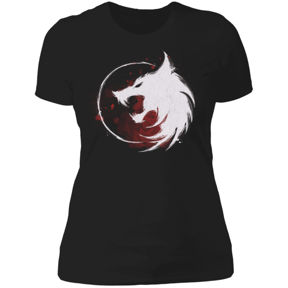 T-Shirts Black / X-Small White Wolf Women's Premium T-Shirt