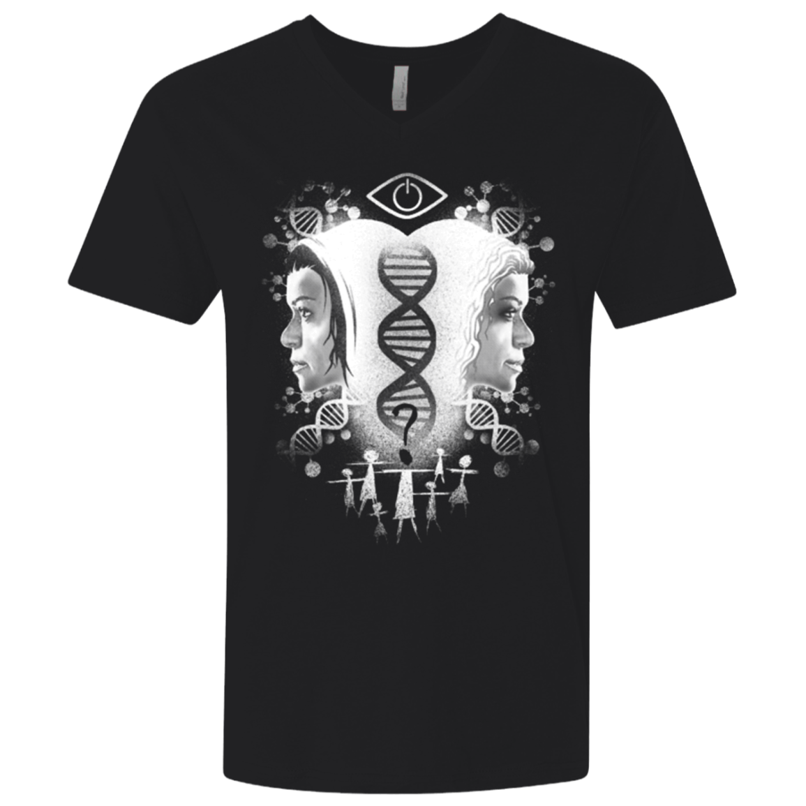 T-Shirts Black / X-Small Who Am I Men's Premium V-Neck