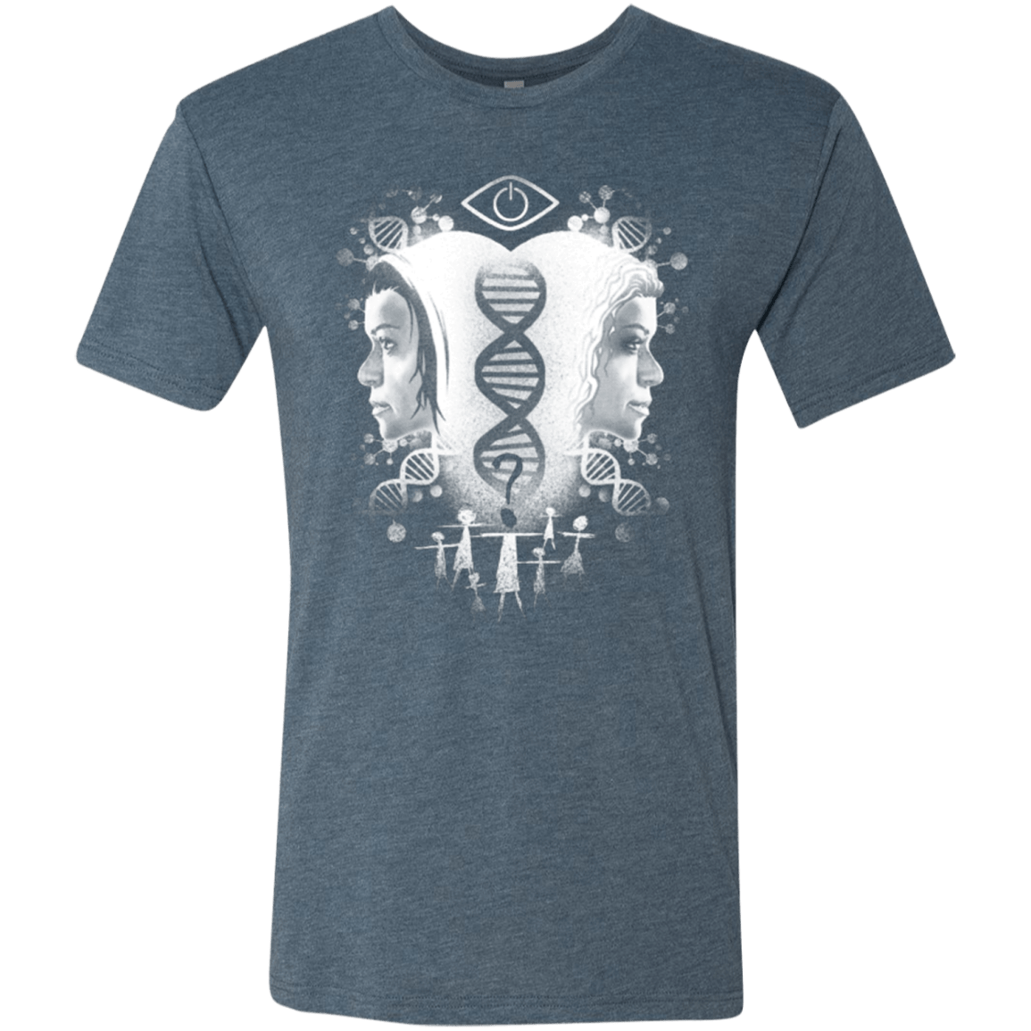 T-Shirts Indigo / Small Who Am I Men's Triblend T-Shirt