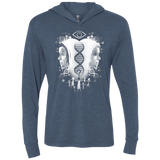 T-Shirts Indigo / X-Small Who Am I Triblend Long Sleeve Hoodie Tee