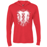 T-Shirts Vintage Red / X-Small Who Am I Triblend Long Sleeve Hoodie Tee