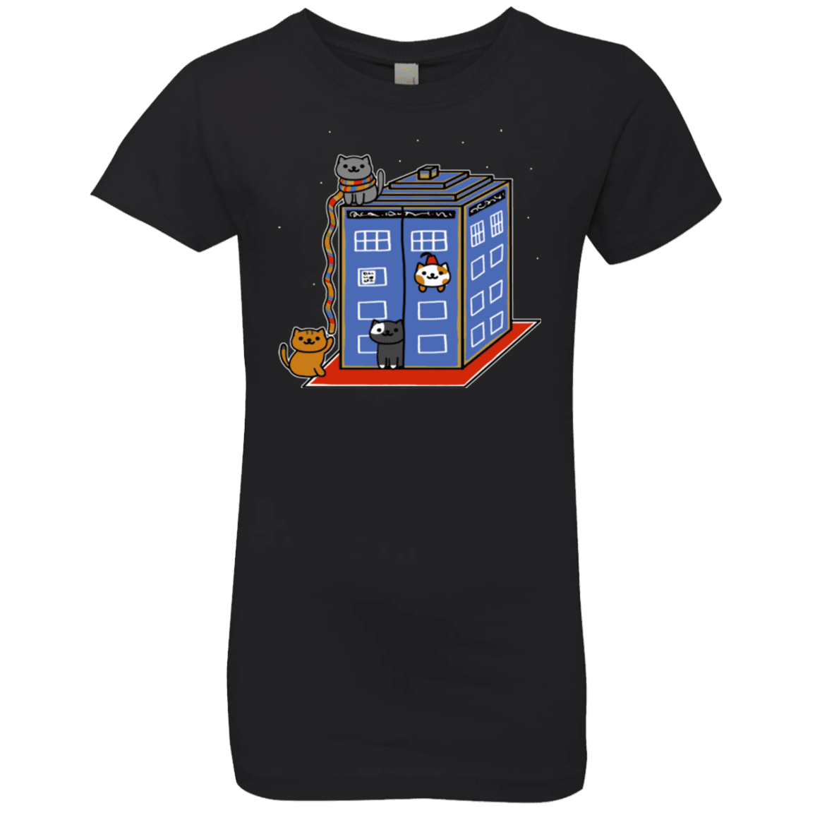 T-Shirts Black / YXS Who Atsume Girls Premium T-Shirt