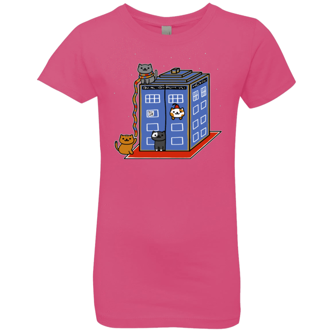 T-Shirts Hot Pink / YXS Who Atsume Girls Premium T-Shirt