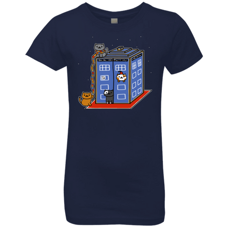 T-Shirts Midnight Navy / YXS Who Atsume Girls Premium T-Shirt