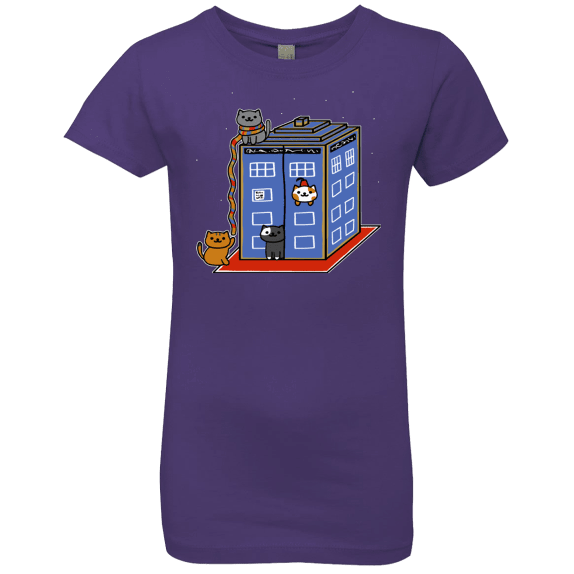 T-Shirts Purple Rush / YXS Who Atsume Girls Premium T-Shirt