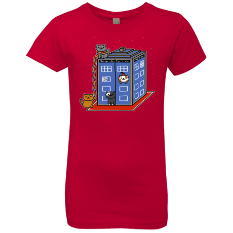 T-Shirts Red / YXS Who Atsume Girls Premium T-Shirt