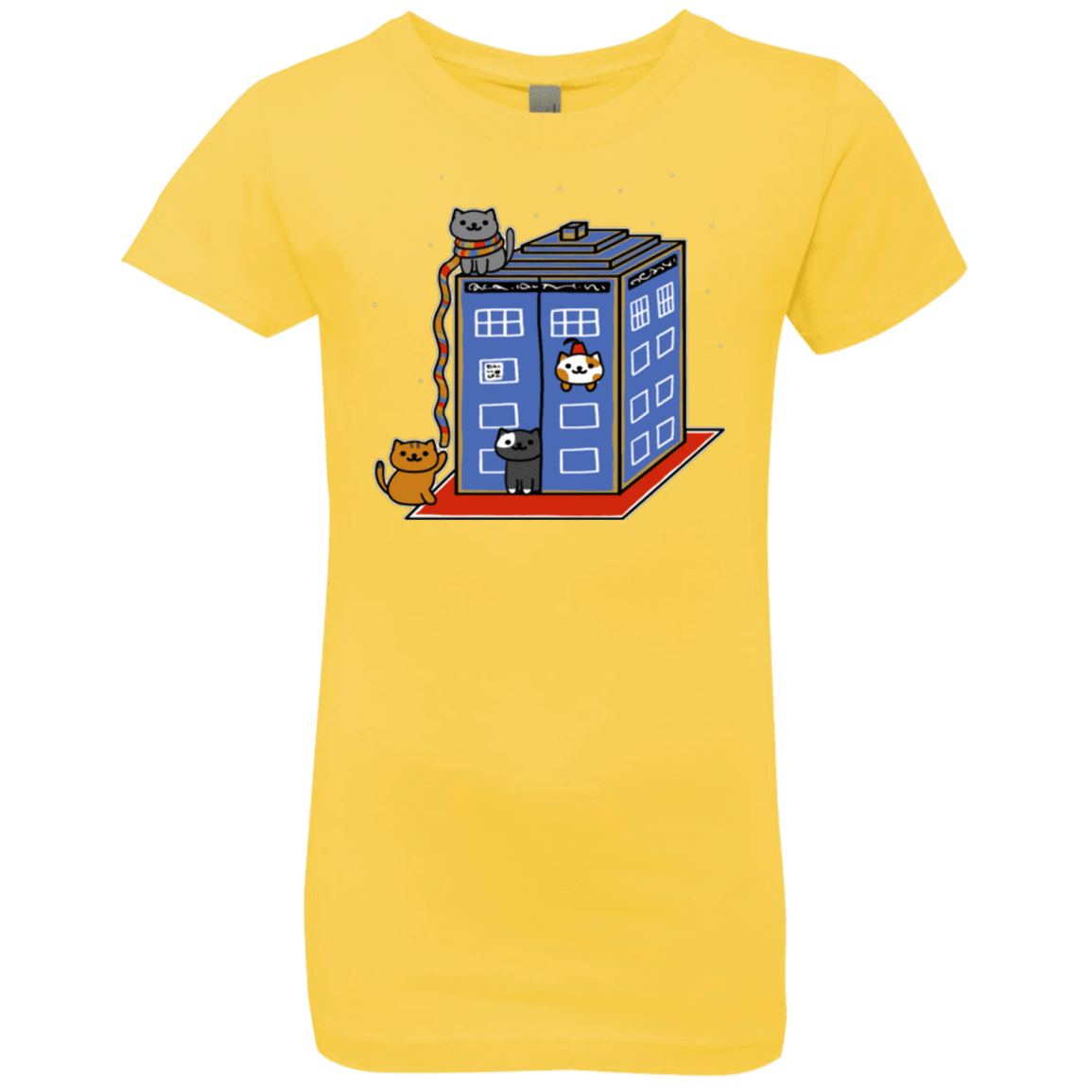 T-Shirts Vibrant Yellow / YXS Who Atsume Girls Premium T-Shirt