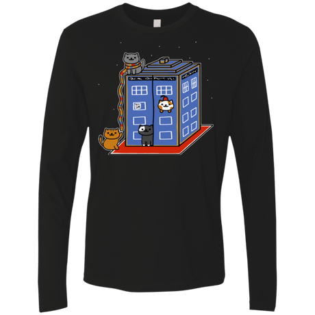 T-Shirts Black / Small Who Atsume Men's Premium Long Sleeve