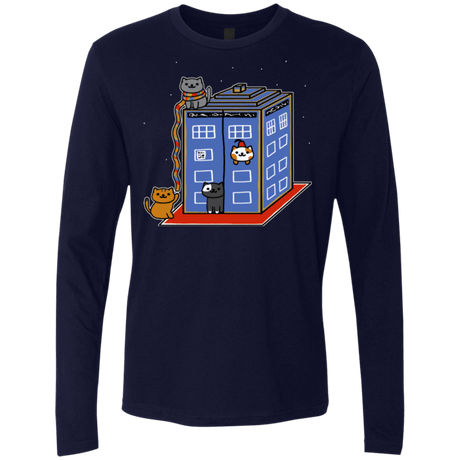 T-Shirts Midnight Navy / Small Who Atsume Men's Premium Long Sleeve