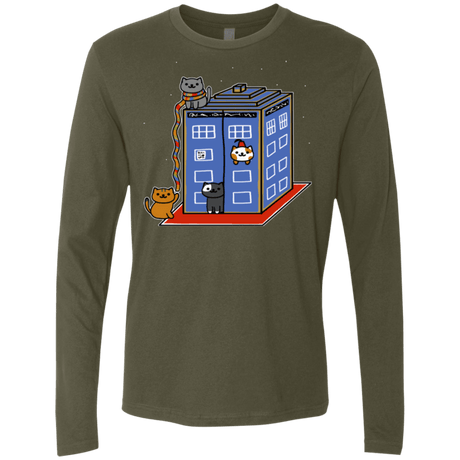 T-Shirts Military Green / Small Who Atsume Men's Premium Long Sleeve