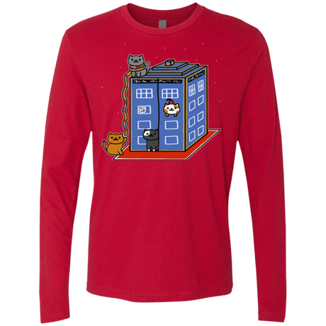 T-Shirts Red / Small Who Atsume Men's Premium Long Sleeve