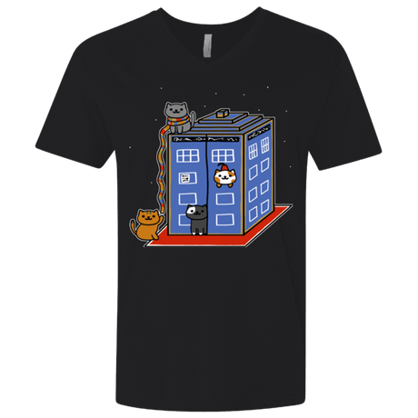 T-Shirts Black / X-Small Who Atsume Men's Premium V-Neck