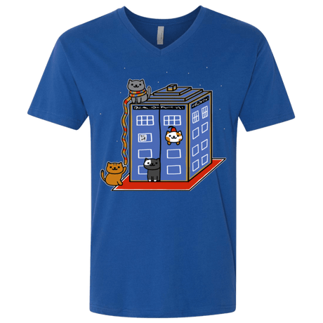 T-Shirts Royal / X-Small Who Atsume Men's Premium V-Neck