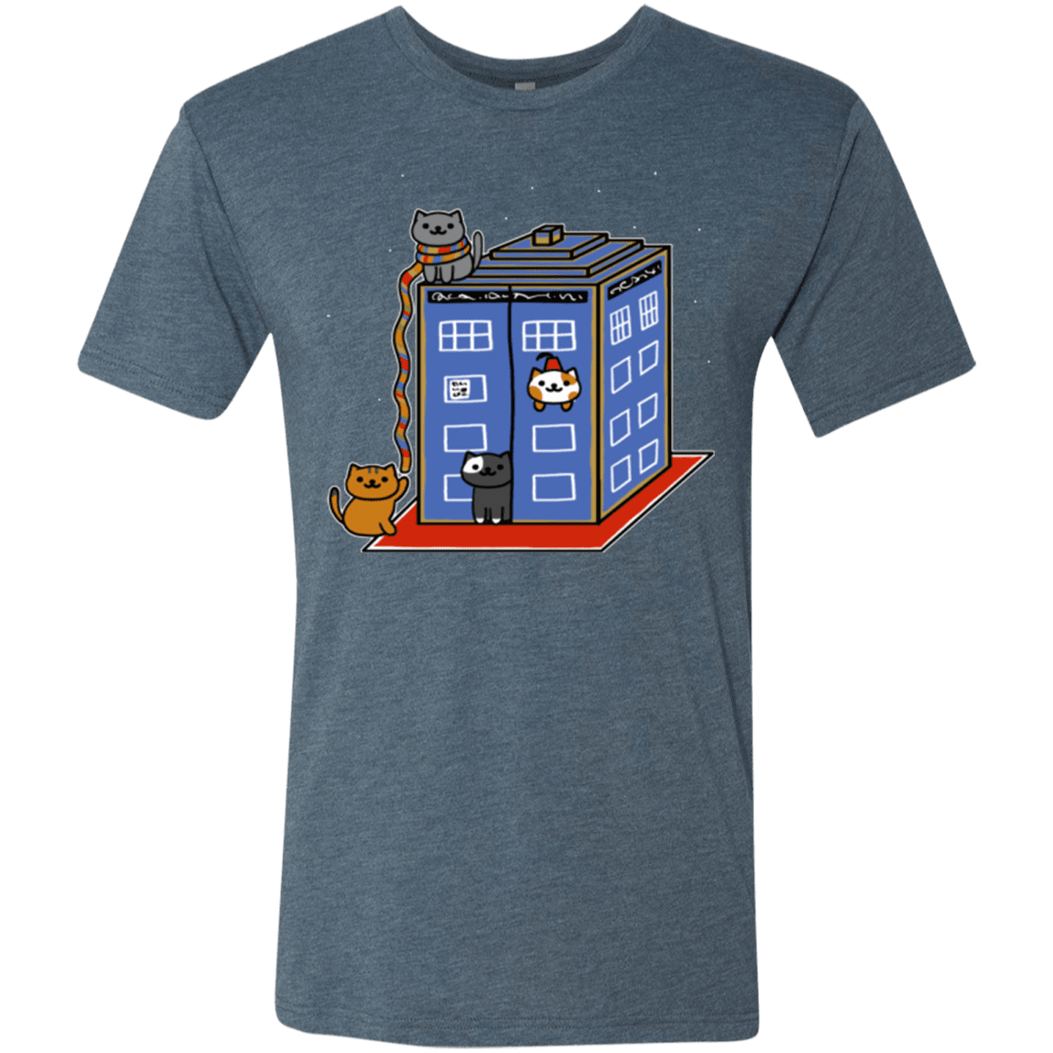 T-Shirts Indigo / Small Who Atsume Men's Triblend T-Shirt