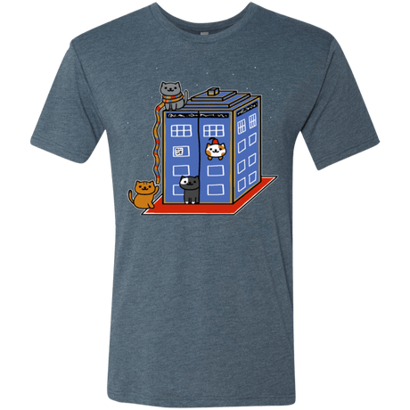 T-Shirts Indigo / Small Who Atsume Men's Triblend T-Shirt