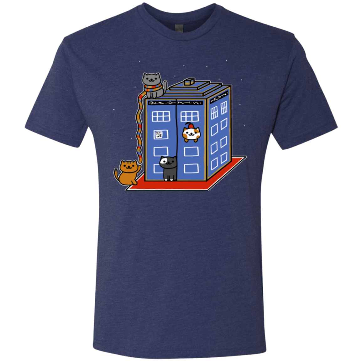 T-Shirts Vintage Navy / Small Who Atsume Men's Triblend T-Shirt