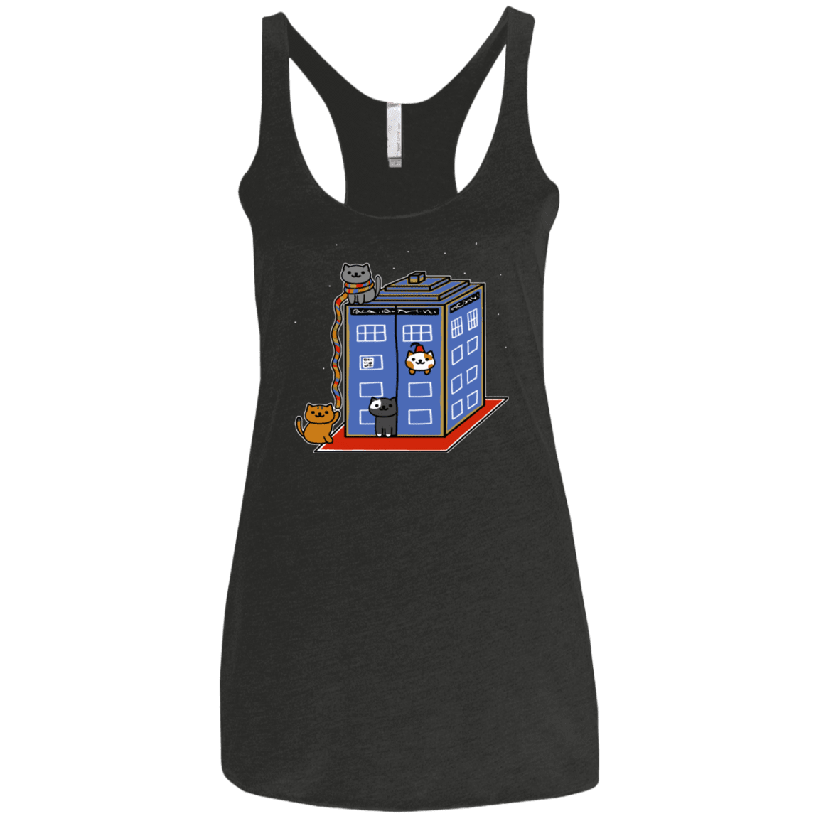 T-Shirts Vintage Black / X-Small Who Atsume Women's Triblend Racerback Tank