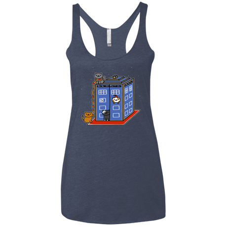 T-Shirts Vintage Navy / X-Small Who Atsume Women's Triblend Racerback Tank