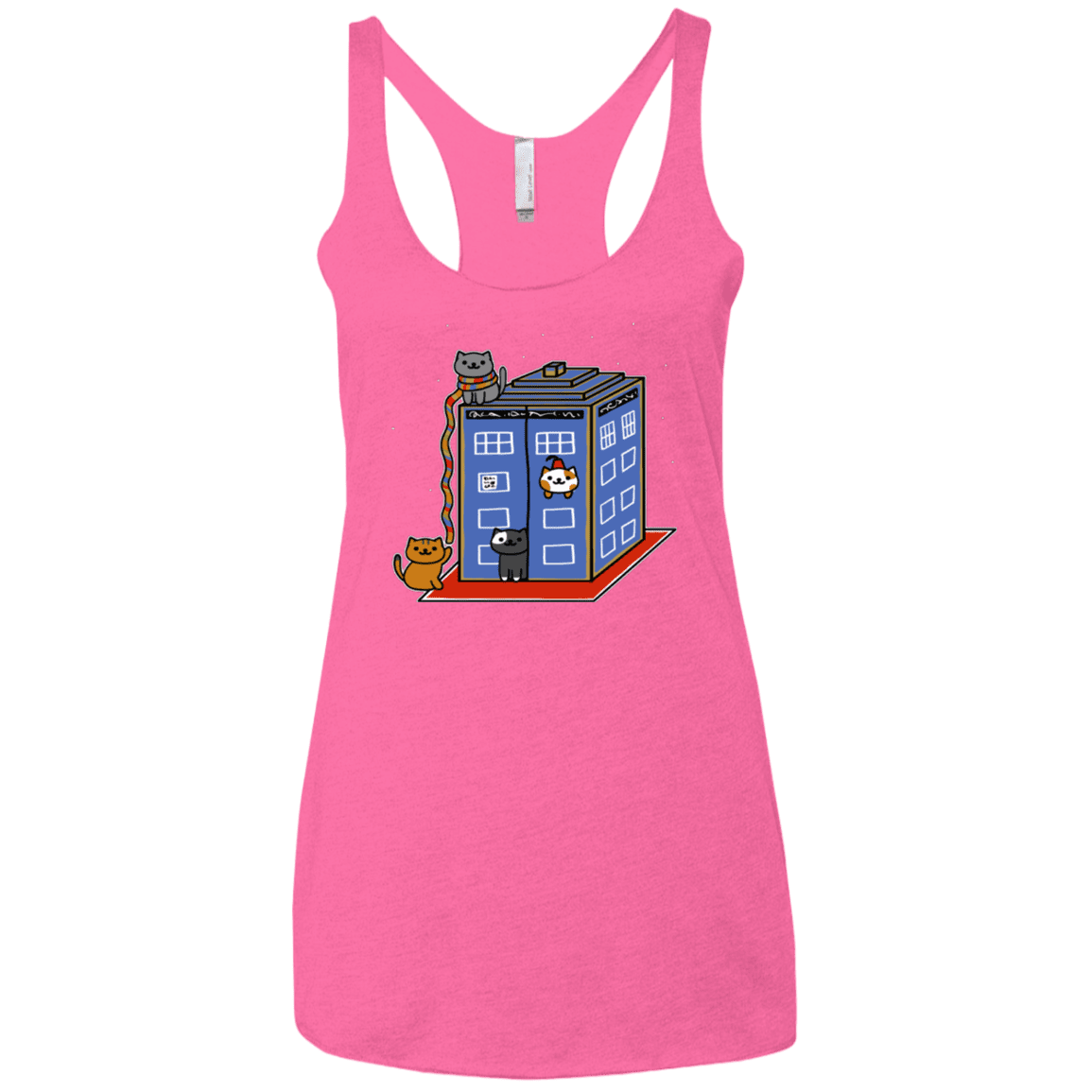 T-Shirts Vintage Pink / X-Small Who Atsume Women's Triblend Racerback Tank