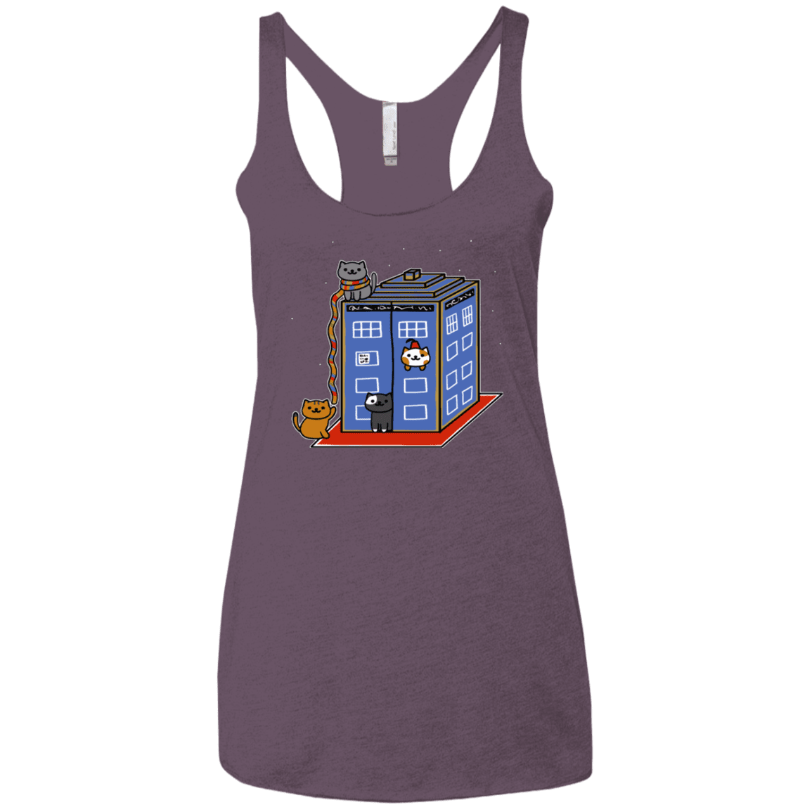 T-Shirts Vintage Purple / X-Small Who Atsume Women's Triblend Racerback Tank