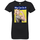 T-Shirts Black / YXS Who Can Do It Girls Premium T-Shirt