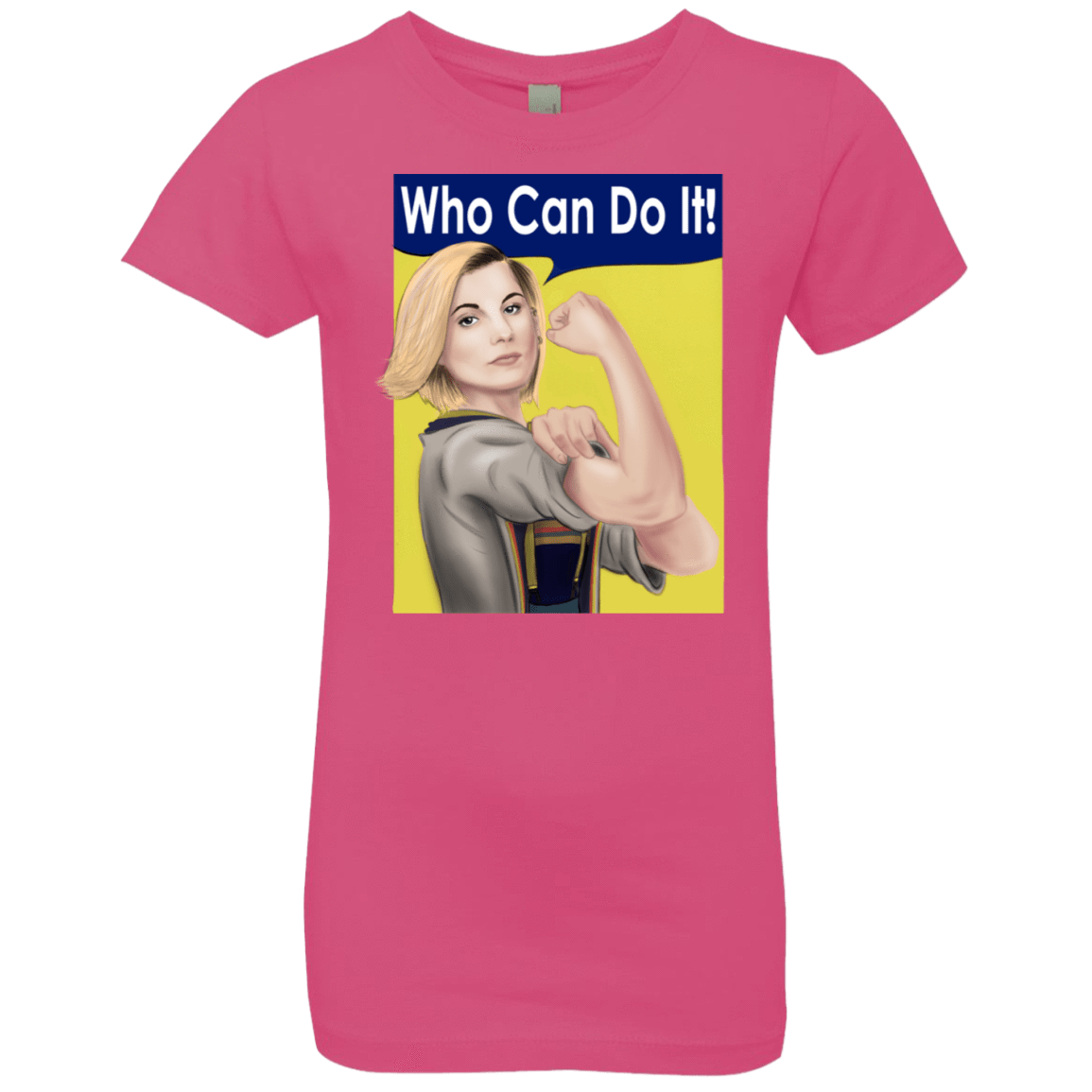 T-Shirts Hot Pink / YXS Who Can Do It Girls Premium T-Shirt