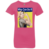 T-Shirts Hot Pink / YXS Who Can Do It Girls Premium T-Shirt