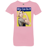 T-Shirts Light Pink / YXS Who Can Do It Girls Premium T-Shirt