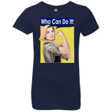 T-Shirts Midnight Navy / YXS Who Can Do It Girls Premium T-Shirt