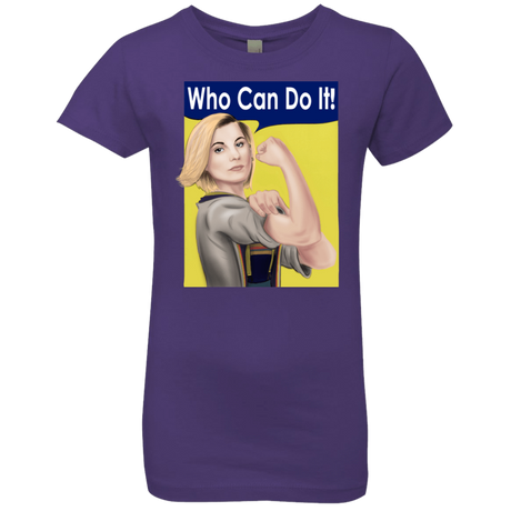 T-Shirts Purple Rush / YXS Who Can Do It Girls Premium T-Shirt