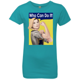 T-Shirts Tahiti Blue / YXS Who Can Do It Girls Premium T-Shirt