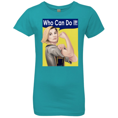 T-Shirts Tahiti Blue / YXS Who Can Do It Girls Premium T-Shirt