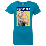 T-Shirts Turquoise / YXS Who Can Do It Girls Premium T-Shirt