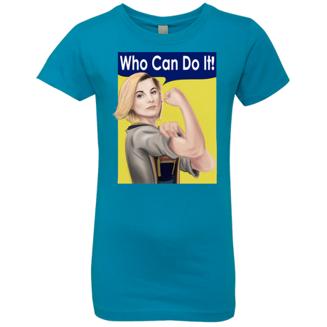 T-Shirts Turquoise / YXS Who Can Do It Girls Premium T-Shirt