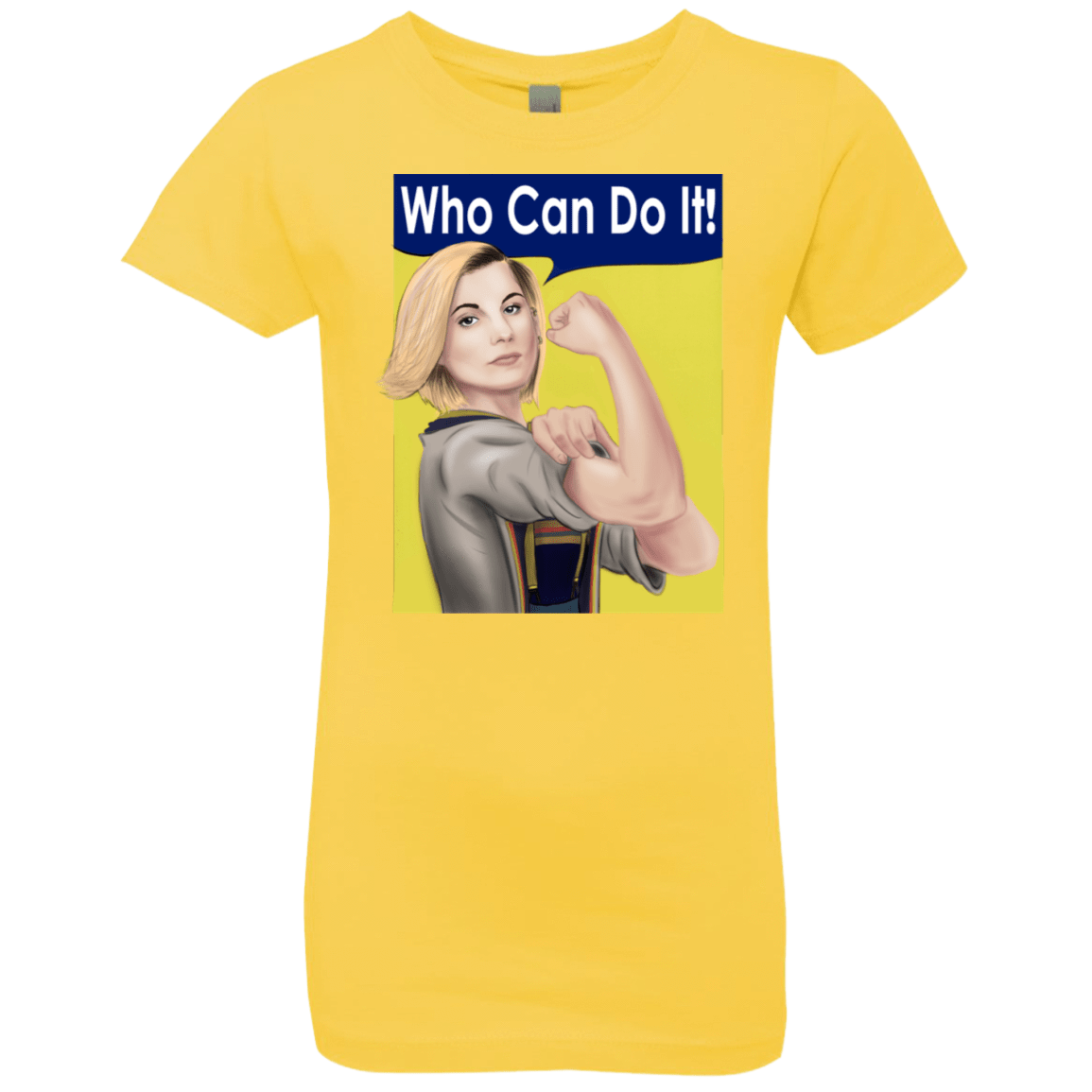 T-Shirts Vibrant Yellow / YXS Who Can Do It Girls Premium T-Shirt