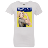 T-Shirts White / YXS Who Can Do It Girls Premium T-Shirt