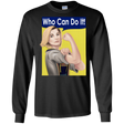 T-Shirts Black / S Who Can Do It Men's Long Sleeve T-Shirt