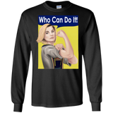 T-Shirts Black / S Who Can Do It Men's Long Sleeve T-Shirt