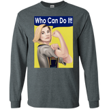 T-Shirts Dark Heather / S Who Can Do It Men's Long Sleeve T-Shirt